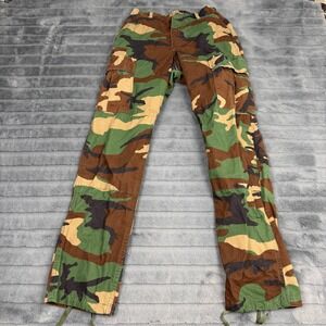 Propper Woodland Camo BDU Cargo Pants Mens XS Regular 100% Cotton Ripstop 14247